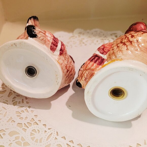 Vintage Ceramic Turkey Salt And Pepper Shakers, Thanksgiving Holiday Tablescape - Picture 9 of 9
